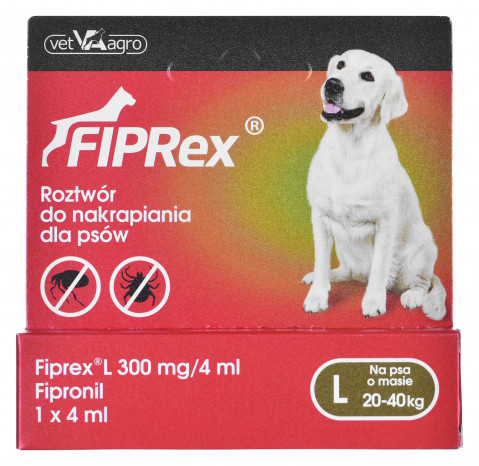 FIPREX Krople przeciw pasożytom dla psa L - 4 ml - Galeria zdjęcie 4