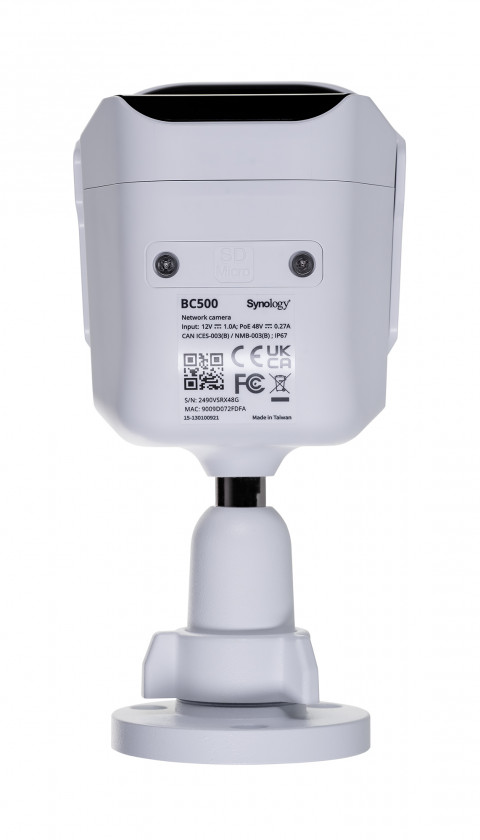 Synology Camera BC500, Bullet , 5 MP, 2.8 mm, H.264/H.265, MicroSD (up to 128 GB), White, IP67 - Galeria zdjęcie 6