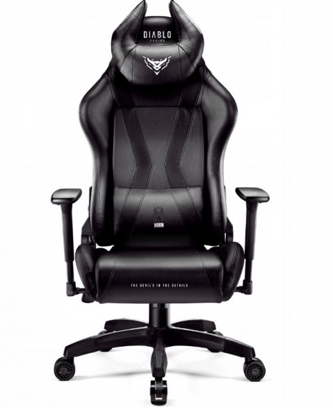 Fotel gamingowy DIABLO X-HORN 2.0 king fotel czarno-czarny - Galeria zdjęcie 2