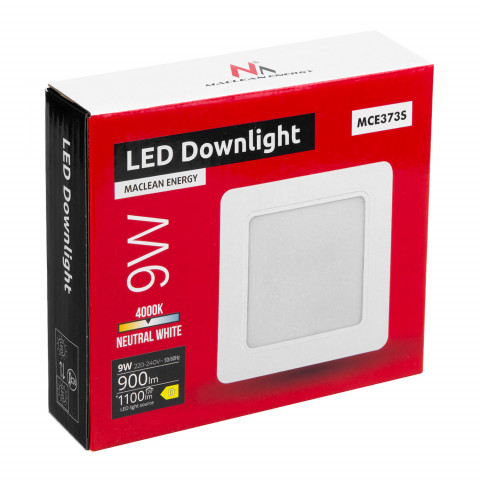 MACLEAN PANEL LED PLAFON PODTYN. SLIM 9W MCE373 S - Galeria zdjęcie 5