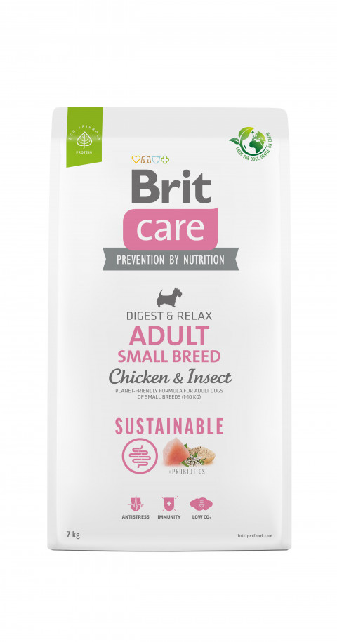 BRIT Care Sustainable Adult Small Breed Chicken & Insect - sucha karma dla psa - 7 kg - Galeria zdjęcie 1