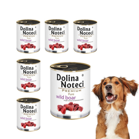 DOLINA NOTECI Premium Pure bogata w dziczyznę - mokra karma dla psa - 6x800 g - Galeria zdjęcie 1
