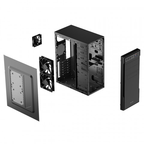 OBUDOWA LOGIC L1 2x USB 3.0 BLACK - Galeria zdjęcie 9
