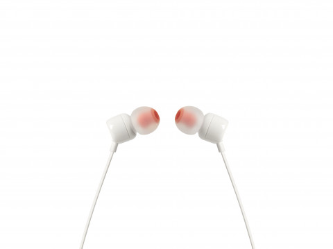 Słuchawki JBL T110 (biały, z mikrofonem) - Galeria zdjęcie 1