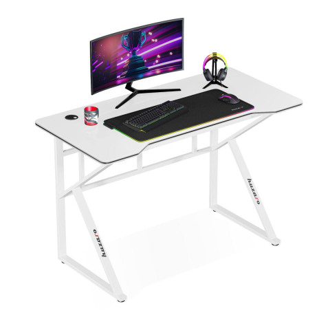 Biurko gamingowe Huzaro Hero 1.6 White - Galeria zdjęcie 2