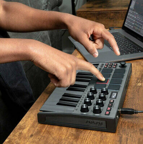 AKAI MPK MINI 3 GREY - Mini klawiatura sterująca - Galeria zdjęcie 6