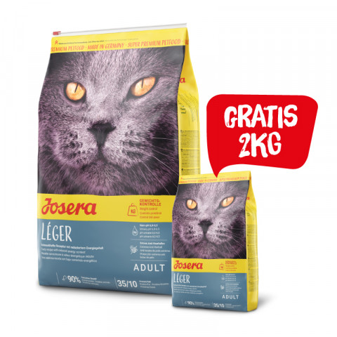 JOSERA Léger - sucha karma dla kota - 10kg + 2kg GRATIS! - Galeria zdjęcie 1