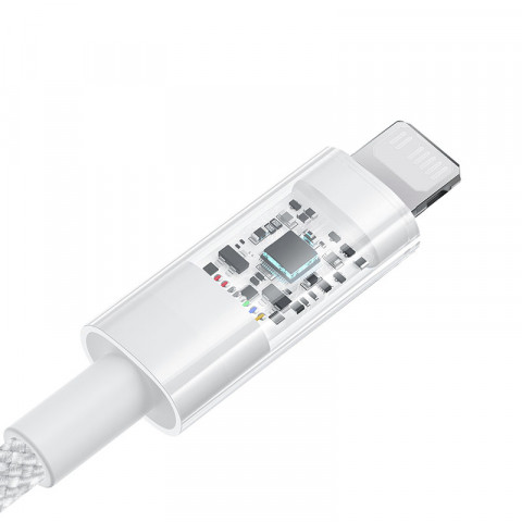 Kabel Baseus Gem USB C-IP 20W 1m (biały) - Galeria zdjęcie 3