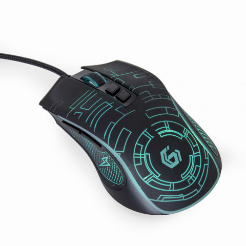 GEMBIRD GAMINGOWA MYSZ Z PODŚWIETLENIEM RGB USB CZ - Galeria zdjęcie 1