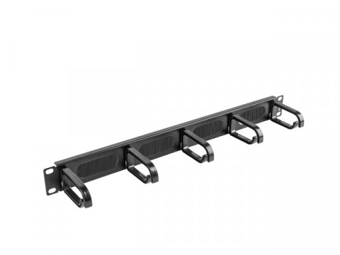Lanberg organizer kabli 19" (1u, typ b, czarny) ak-1203-b - Galeria zdjęcie 1