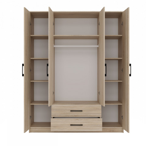 SZAFA ROMANA 160X205 SONOMA Z LUSTREM - Galeria zdjęcie 3