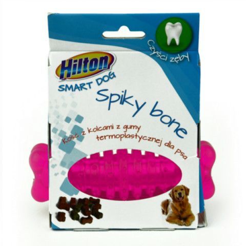 HILTON Dog spiky bone mix kolor kość z kolcami - zabawka dla psa - 12 cm - Galeria zdjęcie 4