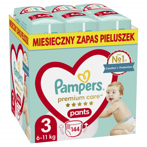 Pampers premium care rozmiar 3 6-11 kg 144 szt. - Galeria zdjęcie 1