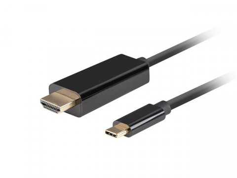 LANBERG KABEL USB-C(M)->HDMI(M) 1M 4K 60HZ CZARNY - Galeria zdjęcie 1