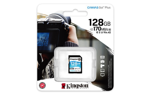 KINGSTON SDXC Canvas Go Plus 170R C10 UHS-I U3 V30 128GB - Galeria zdjęcie 3