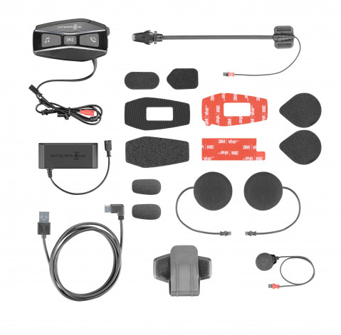 Intercom motocyklowy INTERPHONE U-COM 16, komplet na 1 kask - Galeria zdjęcie 7