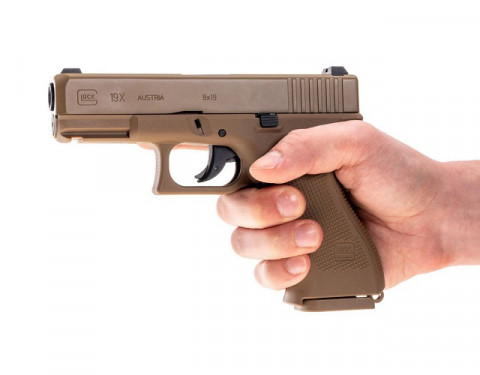 Pistolet wiatrówka Glock 19X 4,5 mm coyote BB CO2 - Galeria zdjęcie 6
