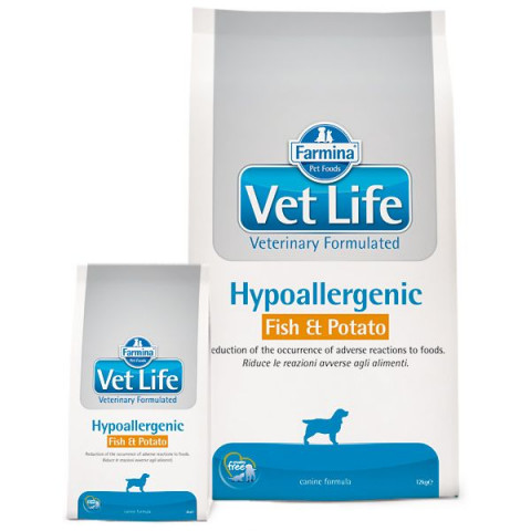 FARMINA Vet Life Hypoallergenic Fish & Potato Canine - sucha karma dla psa - 12 kg - Galeria zdjęcie 1