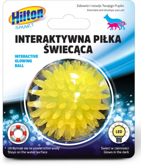 HILTON Smart Interaktywna Piłka Świecąca 5cm dla kota/psa - Galeria zdjęcie 2