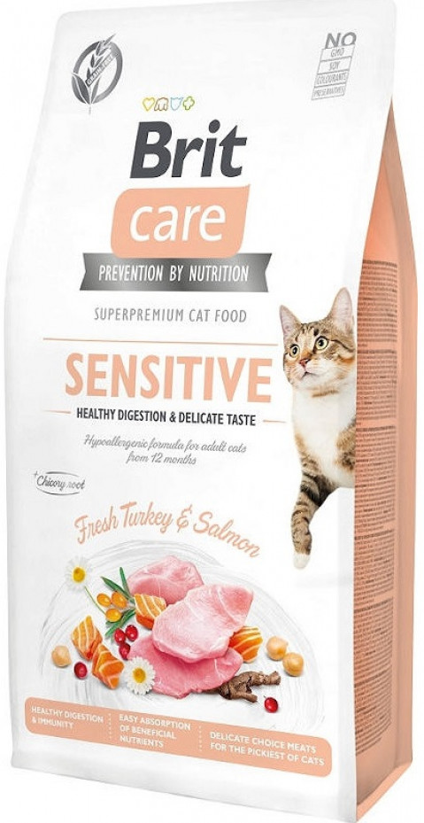 BRIT Care Grain-Free Sensitive Turkey&Salmon - sucha karma dla kota - 2 kg - Galeria zdjęcie 1