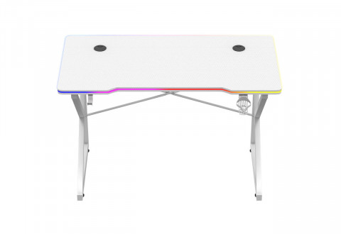 Biurko gamingowe Huzaro Hero 1.7 RGB White - Galeria zdjęcie 7