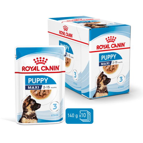 ROYAL CANIN SHN Maxi Puppy w sosie - mokra karma dla szczeniąt - 10x140 g - Galeria zdjęcie 9