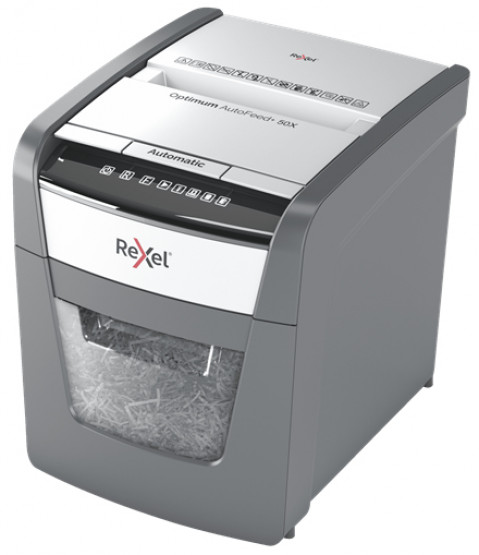 Rexel Niszczarka Optimum AutoFeed+ 50X, (P-4), 50 kartek, 20 l kosz - Galeria zdjęcie 2