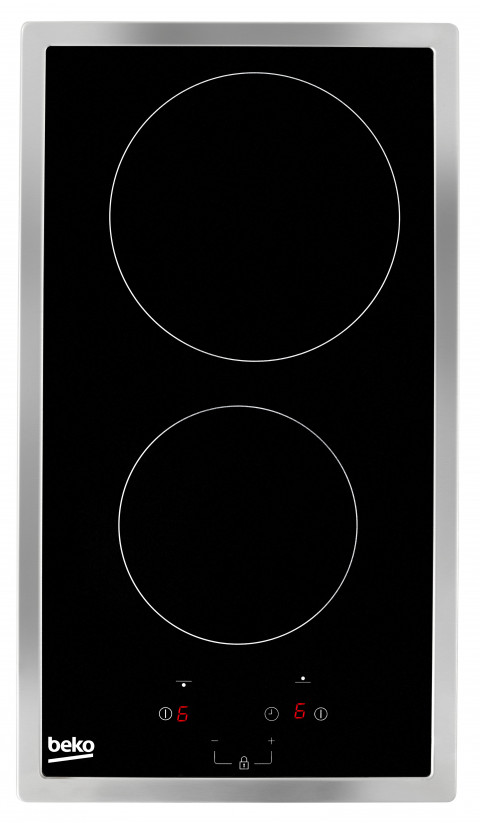 Płyta ceramiczna BEKO HDMC 32400 TX (elektryczna/ 2 pola elektryczne/ czarna/ 3000W) - Galeria zdjęcie 1