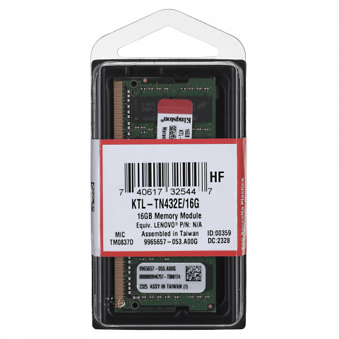 Pamięć Kingston dedykowana do Lenovo 16GB DDR4 3200Mhz ECC SODIMM - Galeria zdjęcie 4
