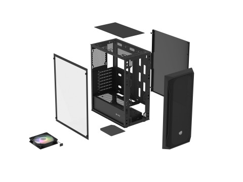FURY OBUDOWA KOMPUTEROWA FURY SHOBO RGB MIDI - Galeria zdjęcie 6