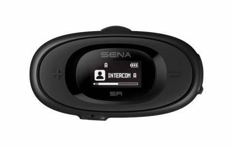 Interkom motocyklowy Sena 5R-01D 5R Bluetooth 5.1 700m z wyświetlaczem LCD i uniwersalnym zestawem mikrofonów na 2 kaski - Galeria zdjęcie 2