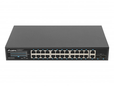LANBERG SWITCH POE+ 24X 1GB POE+/2X GB/2X SFP 250W - Galeria zdjęcie 2