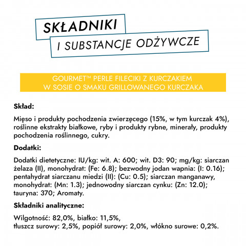 GOURMET Perle Gravy Delight Fileciki w smakowitym sosie - wołowina i kurczak - 4x85g - Galeria zdjęcie 8