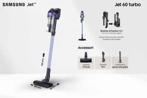Odkurzacz pionowy Samsung Jet 60 Turbo VS15A6031R4/ET - Galeria zdjęcie 4