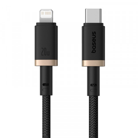 Kabel Baseus Dura Typ C 20W 1m (czarno-złoty) - Galeria zdjęcie 2