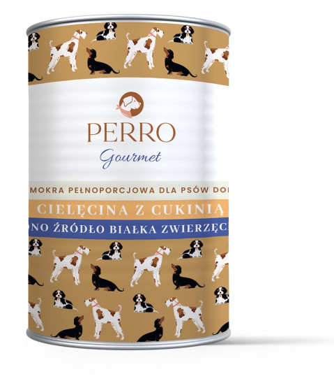 PERRO Gourmet Cielęcina z cukinią - mokra karma dla psa - 400g - Galeria zdjęcie 1