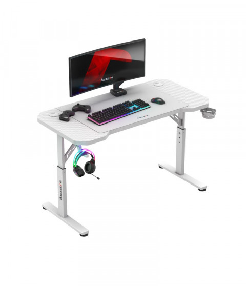 Biurko gamingowe Huzaro Hero 2.6 White - Galeria zdjęcie 3