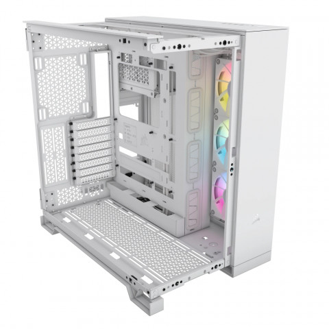 iCUE LINK 6500X RGB Tempered Glass Mid-Tower, White - Galeria zdjęcie 2