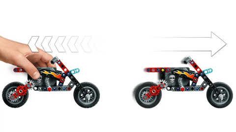 LEGO Technic 42106 - Furgonetka i motocykl kaskaderski - Galeria zdjęcie 7