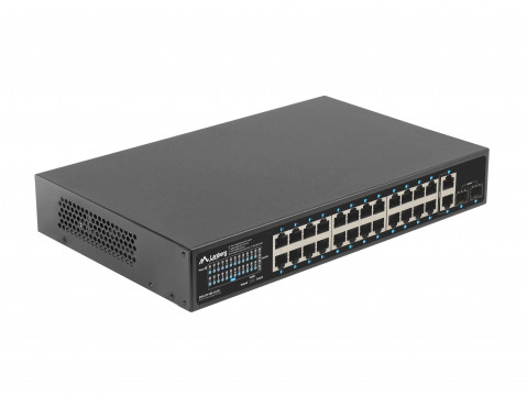 LANBERG SWITCH POE+ 24X 1GB POE+/2X GB/2X SFP 250W - Galeria zdjęcie 3