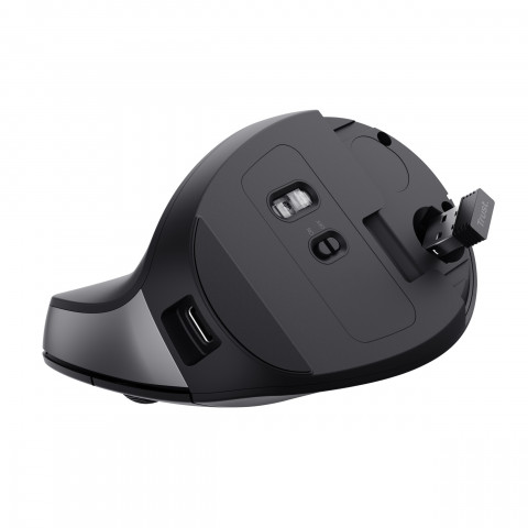 Mysz TRUST BAYO II ERGONOMIC WIRELESS MOUSE BLK (25145) - Galeria zdjęcie 7