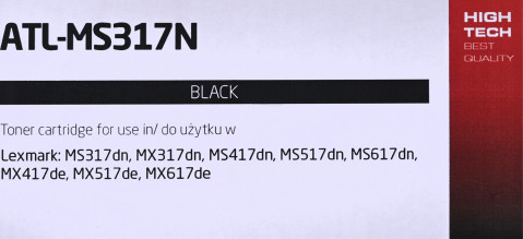 Activejet ATL-MS317N toner do Lexmark; Zamiennik Lexmark 51B2000, Supreme; 2500 stron; czarny) - Galeria zdjęcie 4