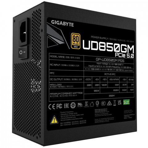 Zasilacz Gigabyte UD850GM PG5 850W 80+ Gold - Galeria zdjęcie 5