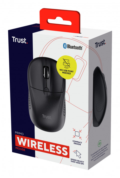 Mysz TRUST PRIMO BT WIRELESS MOUSE Black (24966) - Galeria zdjęcie 8