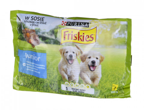 FRISKIES JUNIOR Kurczak z marchewką - mokra karma dla szczeniaka- 4x100 g - Galeria zdjęcie 2