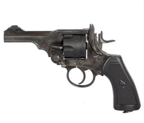 Rewolwer WEBLEY MKVI .455 Police kal.5,5 mm Diabolo łuski 6-strzał. lufa 4" CO2 Battlefield Ekp do17J - Galeria zdjęcie 1