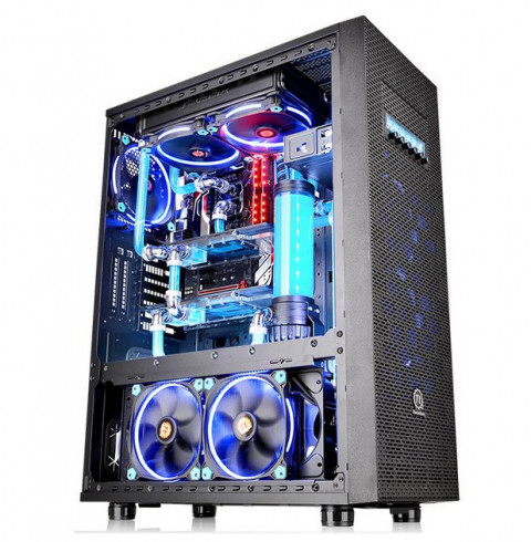 Obudowa Thermaltake Core X71 Full Tower USB3.0 Tempered Glass - Black - Galeria zdjęcie 1