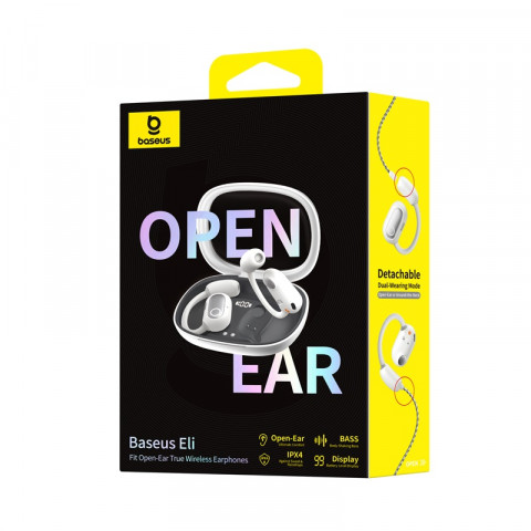 Słuchawki bezprzewodowe Baseus Eli Fit Open-Ear (biały) - Galeria zdjęcie 9