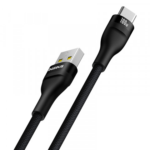 Kabel Baseus Flash 2 USB-USB C 100w 2m (czarny) - Galeria zdjęcie 3