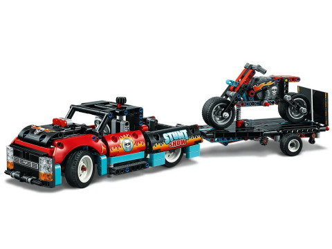 LEGO Technic 42106 - Furgonetka i motocykl kaskaderski - Galeria zdjęcie 5